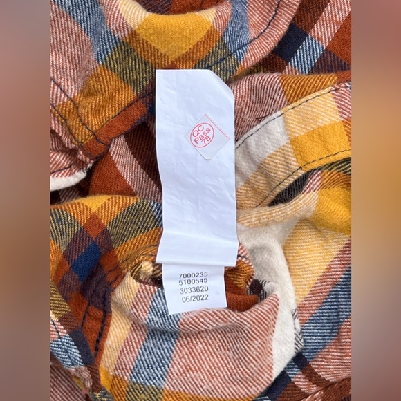 The Children’s Place Boys Plaid Flannel Poplin Button Up Shirt - Ginger Bread - Picture 5 of 9